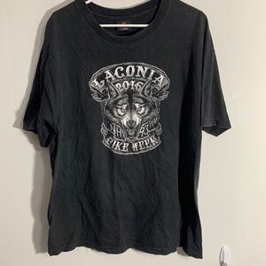 Men’s Laconia Bike Week Hot Leathers T-shirt Sz XL, great graphic